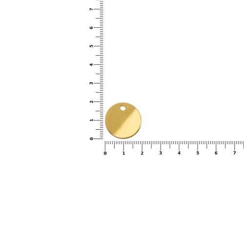 Шильдик металлический Alfa Sirkel, золотистый глянцевый