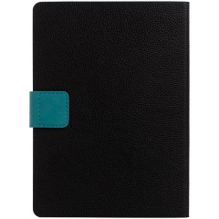 Ежедневник Boom, недатированный, черный с бирюзовым