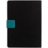 Ежедневник Boom, недатированный, черный с бирюзовым