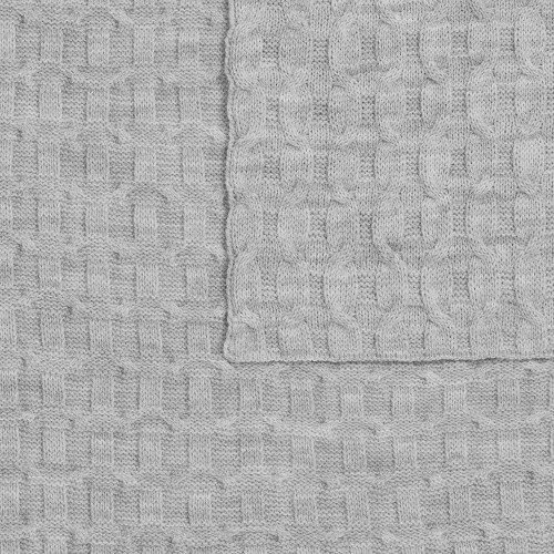 Плед Braidera, серебристо-серый меланж