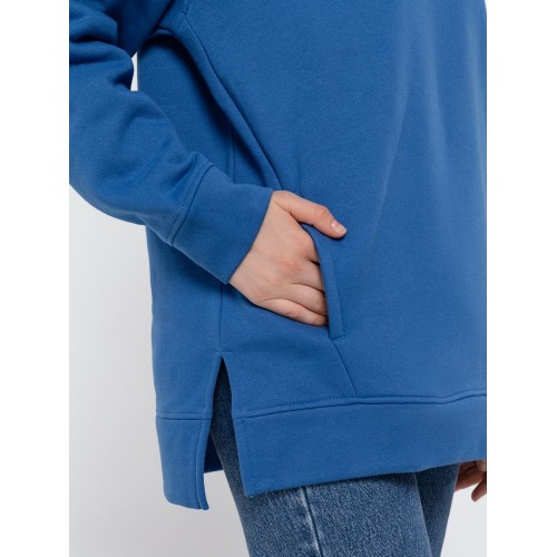Худи оверсайз унисекс Tolla, синее (джинс)