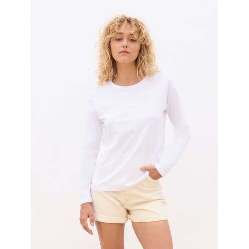 Футболка с длинным рукавом женская Monarch Women, белая