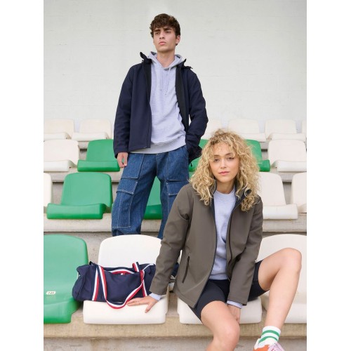 Куртка софтшелл с капюшоном мужская Race Men, темно-синяя