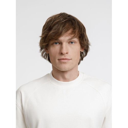 Футболка оверсайз унисекс Sideline, молочно-белая