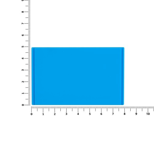 Лейбл из ПВХ Dzeta, XL, голубой