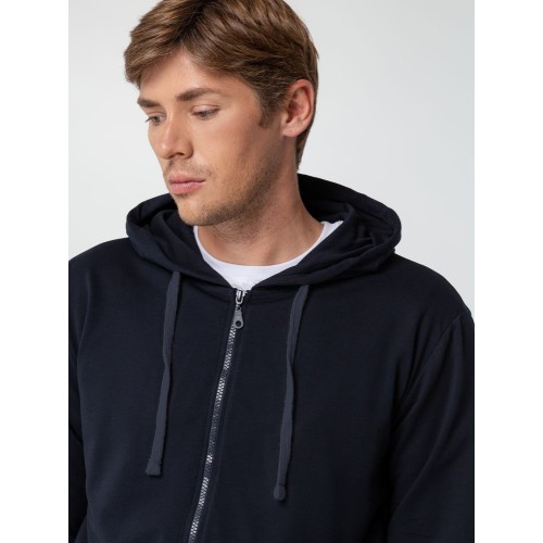 Толстовка на молнии с капюшоном Siverga 2.0, темно-синяя