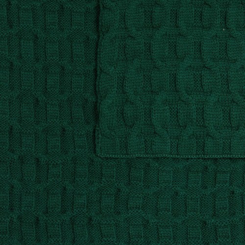 Плед Braidera, темно-зеленый (хвойный)