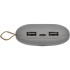 Аккумулятор с беспроводной зарядкой Pebble Wireless 9000 мАч, серый