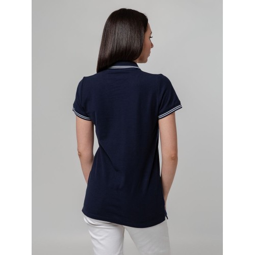 Рубашка поло женская Virma Stripes Lady, темно-синяя