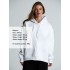 Толстовка унисекс оверсайз Zippy, белая