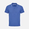 Рубашка поло унисекс Palermo, ярко-синяя с белым Рубашка поло унисекс Palermo, ярко-синяя с белым