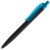 Ручка шариковая Prodir QS01 PRT-T Soft Touch, черная с голубым Ручка шариковая Prodir QS01 PRT-T Soft Touch, черная с голубым
