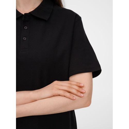 Рубашка поло унисекс Tervise, черная