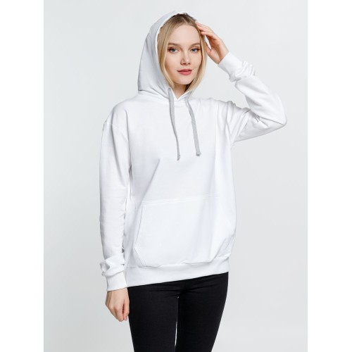 Толстовка с капюшоном Kirenga, белая (белоснежная)
