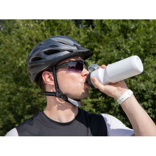 Бутылка для велосипеда Bikescape, белая с черным