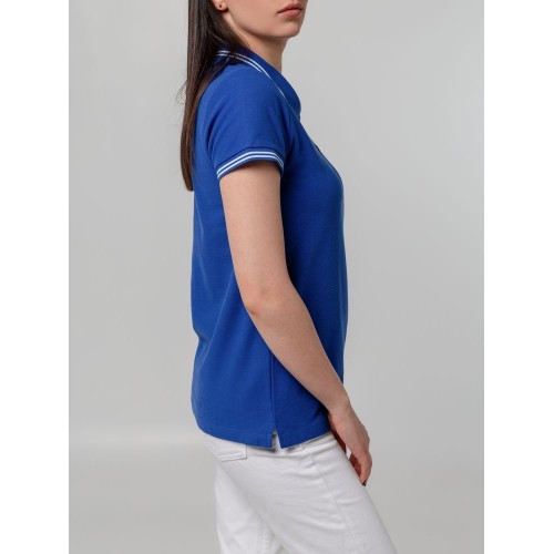 Рубашка поло женская Virma Stripes Lady, ярко-синяя