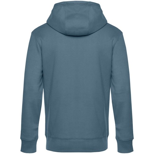 Толстовка с капюшоном унисекс King, серо-синяя