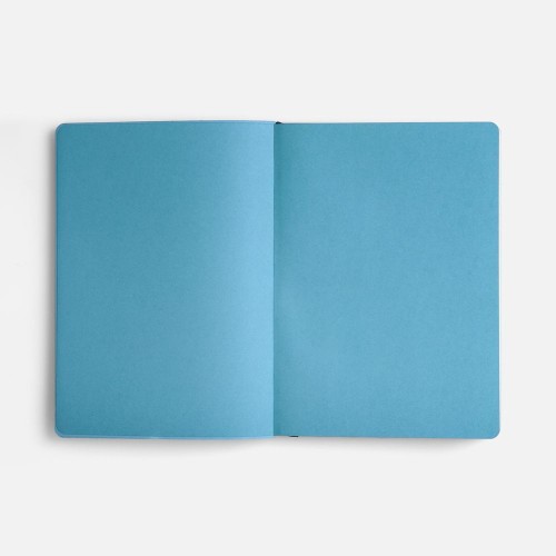 Ежедневник Doppio, недатированный, синий с голубым