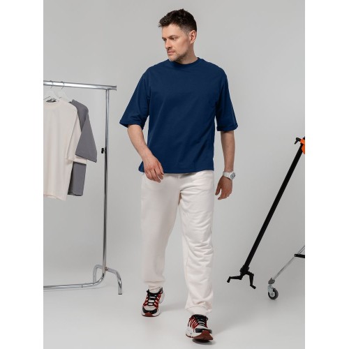 Футболка оверсайз унисекс Kosmos 2.0, темно-синяя