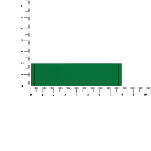 Лейбл из ПВХ Dzeta, S, зеленый