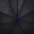 Зонт-трость Hidecolor с цветными спицами, черный с синим