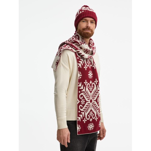 Шапка Wintertude, красная с белым