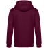 Толстовка с капюшоном унисекс King, бордовая