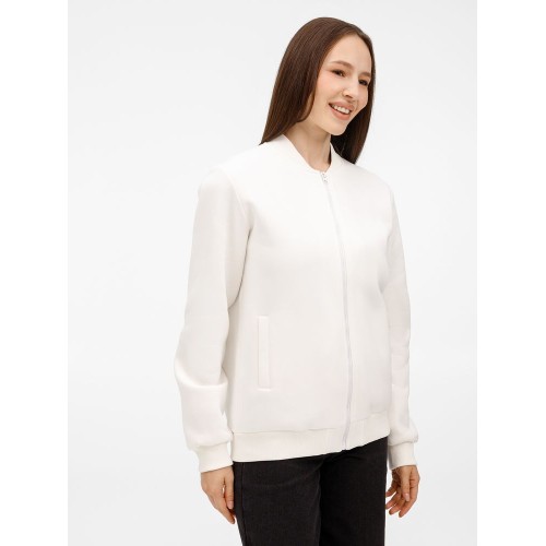 Бомбер унисекс Estado, молочно-белый