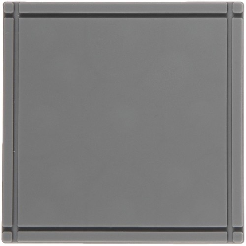 Лейбл из ПВХ Dzeta, L, серый