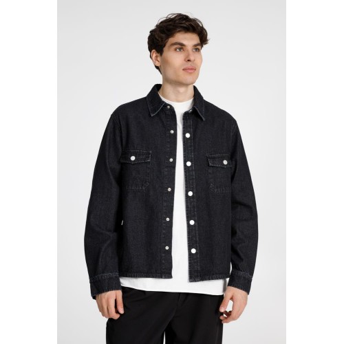 Куртка джинсовая O3, черная