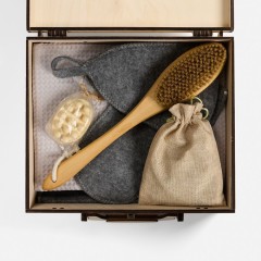 Банный набор Great Heat Therapy, женский, светло-серый