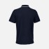 Рубашка поло унисекс Palermo, темно-синяя с белым