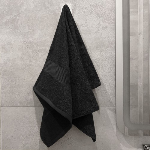 Полотенце махровое «Тиффани», большое, черное