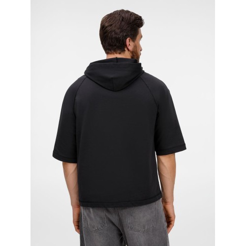 Футболка оверсайз унисекс с капюшоном Neofit, черная