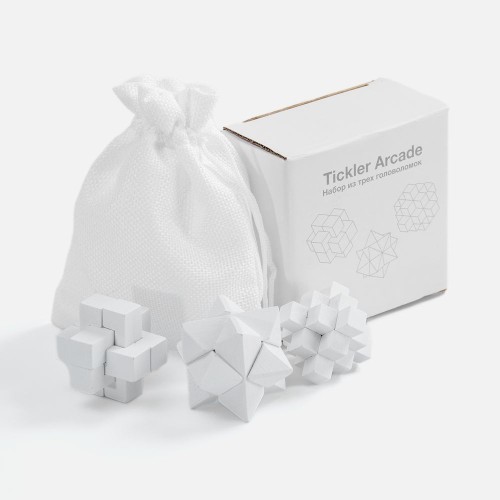 Набор из 3 головоломок Tickler Arcade, белый