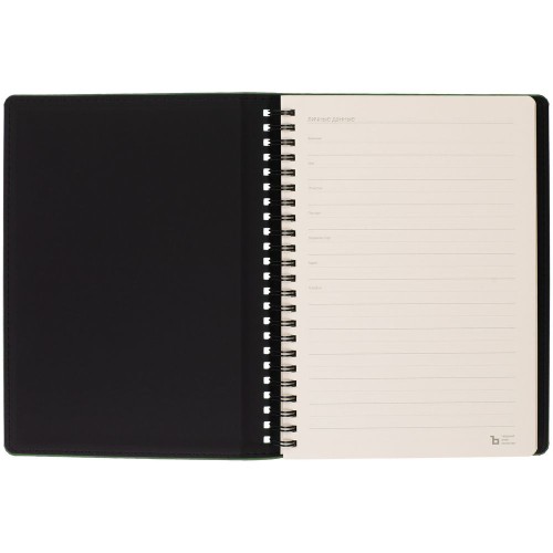 Ежедневник Spring Urban на заказ, недатированный, зеленый