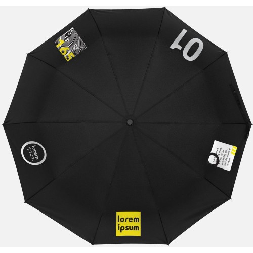 Зонт складной Cloudburst в подарочной упаковке, темно-синий