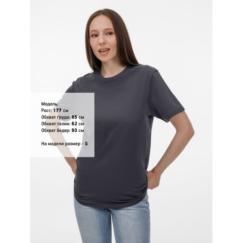 Футболка унисекс T-Bolka 180, темно-серая