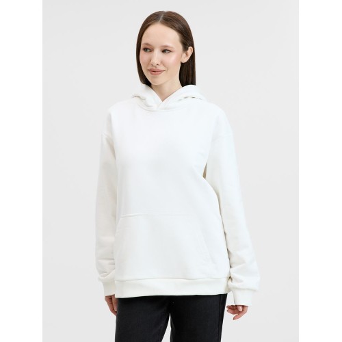 Худи унисекс оверсайз Songo, молочно-белое