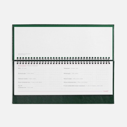 Планинг Faro, датированный, зеленый