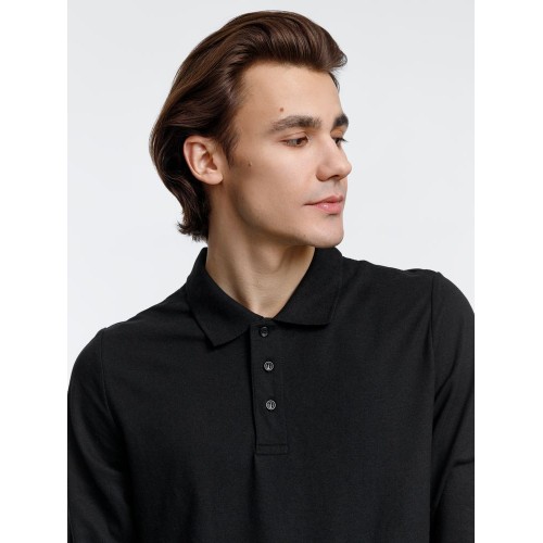 Рубашка поло с длинным рукавом Prime LSL, черная