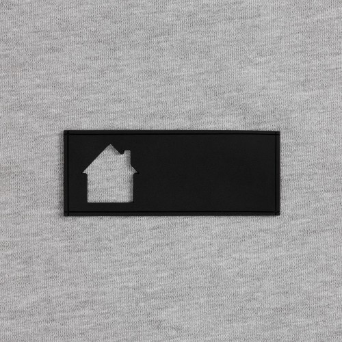 Лейбл из ПВХ с вырубкой «Дом», черный