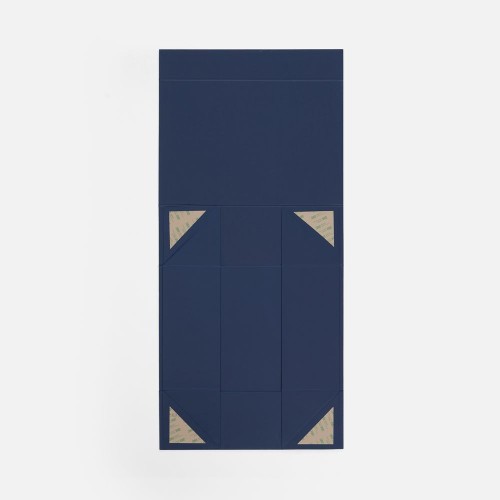 Коробка складная Quadra Fold, темно-синяя
