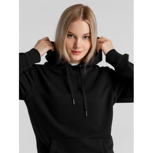 Толстовка с капюшоном унисекс King, черная