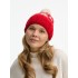 Шапка Holidale, красная с молочным