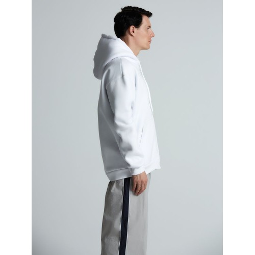 Толстовка унисекс оверсайз Zippy, белая