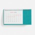Календарь настольный Brand, бирюзовый