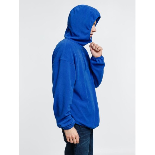 Анорак флисовый унисекс Fliska, ярко-синий