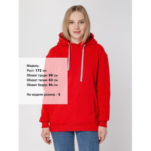 Толстовка с капюшоном Unit Kirenga Heavy, красная