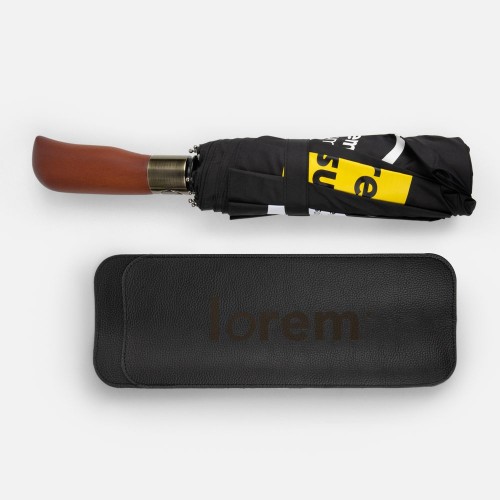 Зонт складной Cloudburst в подарочной упаковке, темно-синий